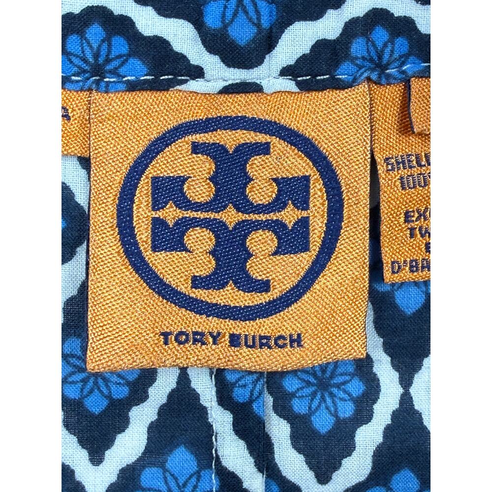 Tory Burch 100% Cotton Long Sleeve Sz 8 Tunic dress Cover Up Lightweight - Picture 3 of 13